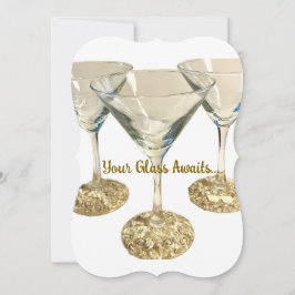 Invitación de cristalería de mar