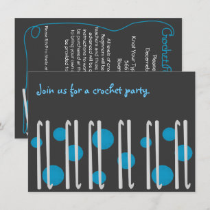 Invitación de Crochet Party