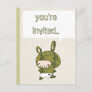 invitación de crockobunny crockodie crockodyle