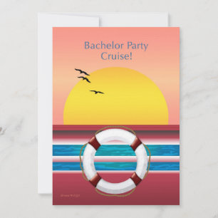 Invitación de crucero para despedida de soltero - 