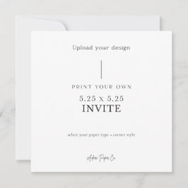 Invitación de Cuadrado de 5x5: Sube la tuya