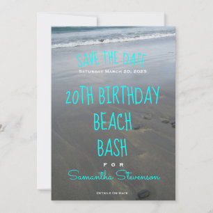 Invitación de cualquier año a un Fiesta de Beach B