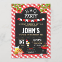 Invitación de cualquier edad a la fiesta de cumple