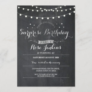 Invitación de cualquier edad para la fiesta de cum