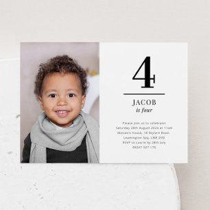 Invitación de cuatro fotos de paisaje