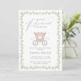 Invitación de cuento de hadas para baby shower de