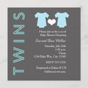 Invitación de cumple para fiesta de baby shower de