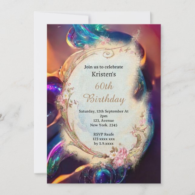 Invitación de cumpleaños (Anverso)