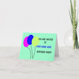 Invitación de cumpleaños