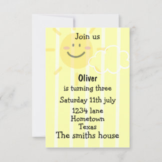 Invitación de cumpleaños