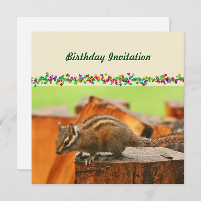 Invitación de cumpleaños (Anverso / Reverso)