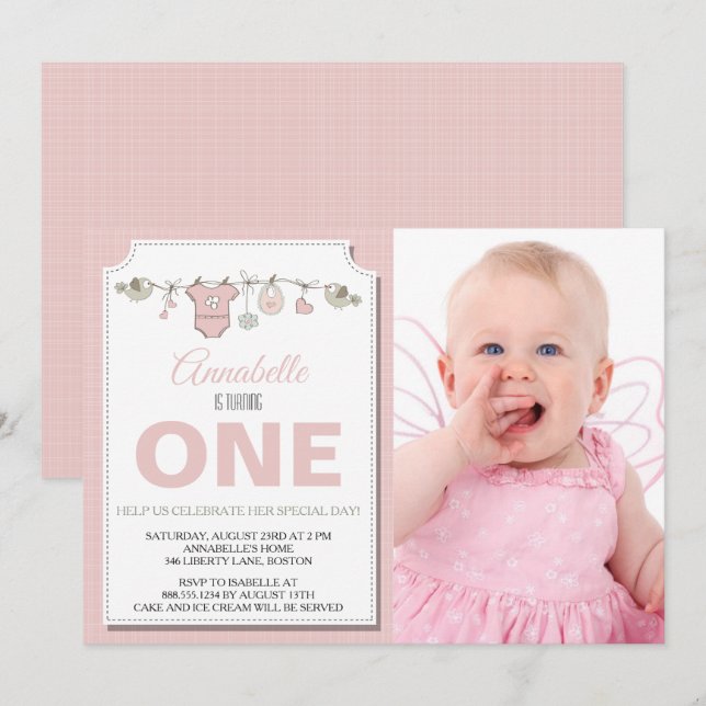 Invitación de cumpleaños (Anverso / Reverso)