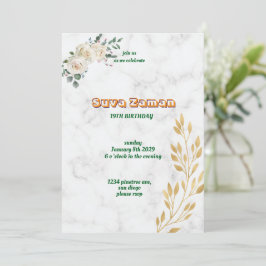 Invitación de cumpleaños