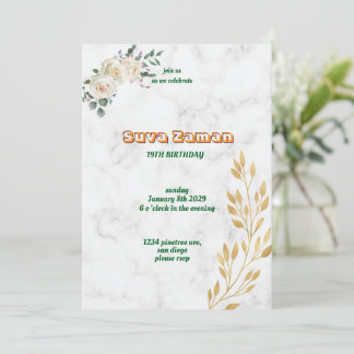 Invitación de cumpleaños