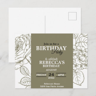 Invitación de cumpleaños