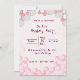 Invitación de cumpleaños