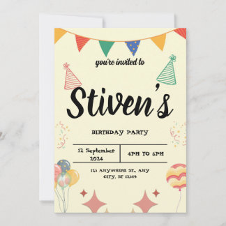 Invitación de cumpleaños