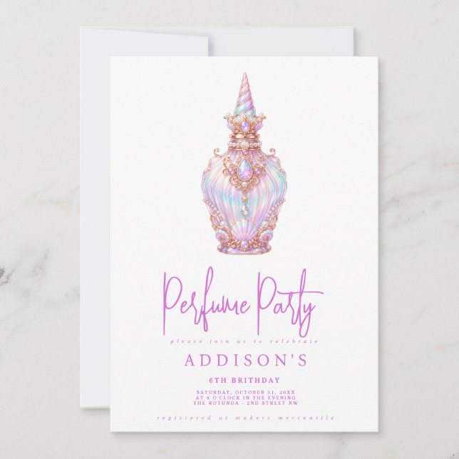 Invitación de cumpleaños (Anverso)