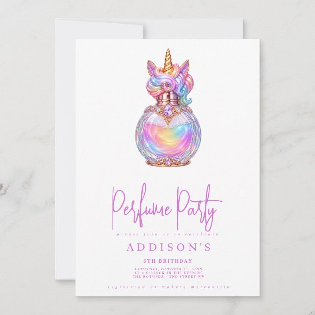 Invitación de cumpleaños (Anverso)