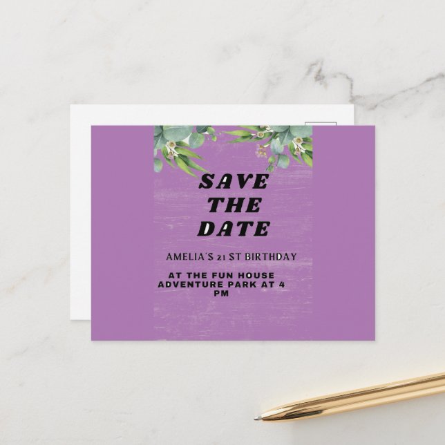 Invitación de cumpleaños (Anverso/Reverso In Situ)