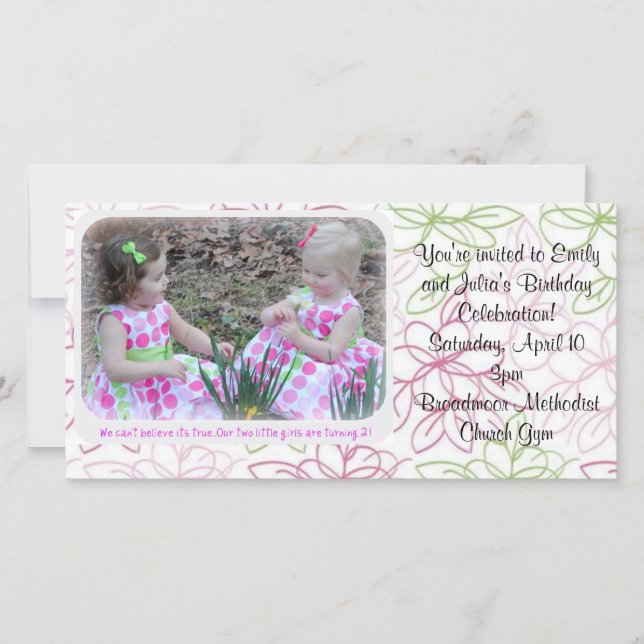 invitación de cumpleaños (Anverso)