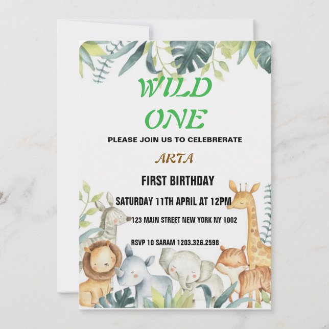 Invitación de cumpleaños (Anverso)