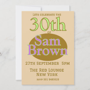 Invitación de cumpleaños