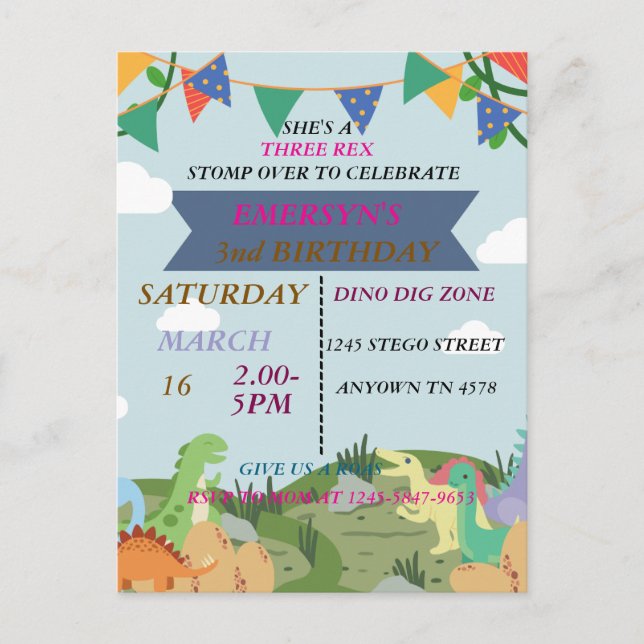 INVITACIÓN DE CUMPLEAÑOS (Anverso)