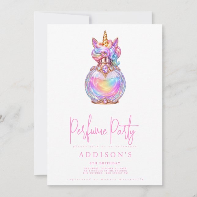 Invitación de cumpleaños (Anverso)