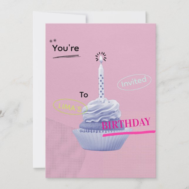 Invitación de cumpleaños (Anverso)