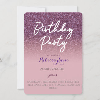 Invitación de cumpleaños
