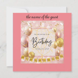 invitación de cumpleaños