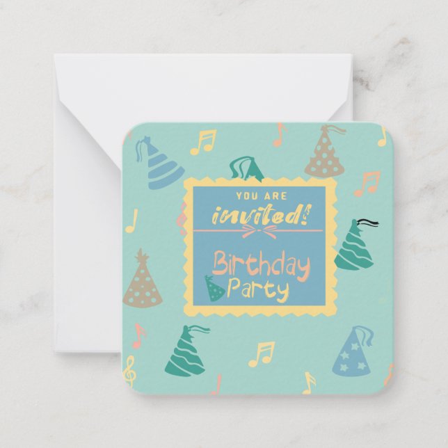 Invitación de cumpleaños (Anverso)