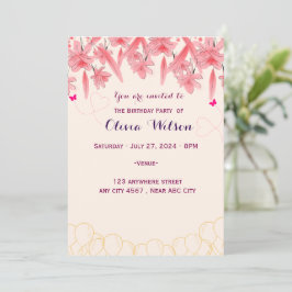 Invitación de cumpleaños