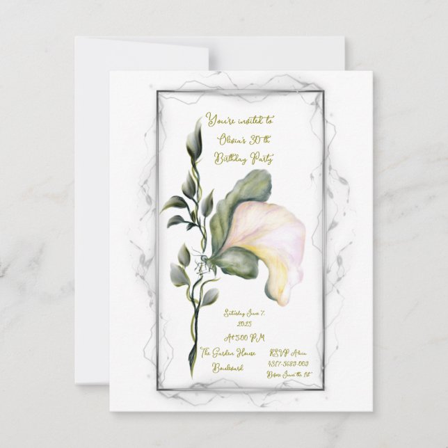 Invitación de cumpleaños (Anverso)