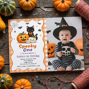 Invitación de cumpleaños 1º de Halloween Foto de S