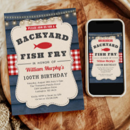 Invitación de cumpleaños 100 Fish Fry