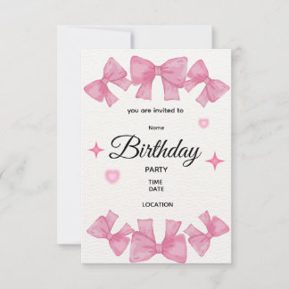 Invitación de cumpleaños 1 editable | Nombre perso