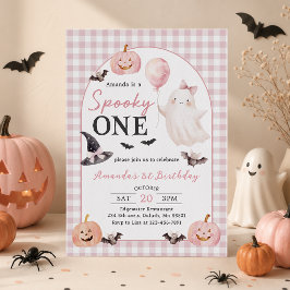 Invitación de cumpleaños 1 Spooky One Halloween Gh