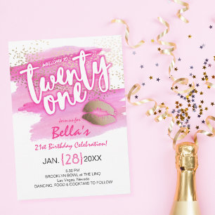 Invitación de cumpleaños 21