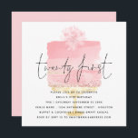 Invitación de cumpleaños 21 a la pastelería rosa m<br><div class="desc">Invitación de cumpleaños 21 a la pastelería rosa moderna. El encabezado Twenty First tiene un estilo de escritura a mano con los detalles colocados sobre un pastel rosa pálido de bonito al fondo de un puesto de oro y una flor en la parte superior. Personaliza fácilmente el resto del texto...</div>