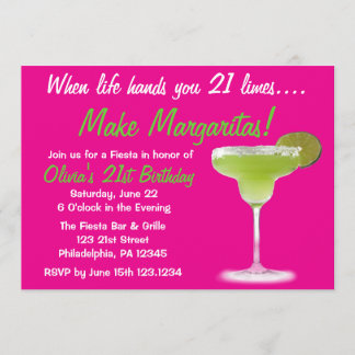 Invitación de cumpleaños 21 de Margarita