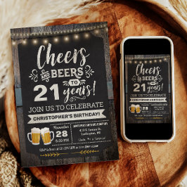 Invitación de cumpleaños 21 Sorpresa de Cheers y B