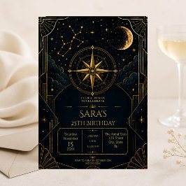 Invitación de cumpleaños 25 de Sagitario Celestial