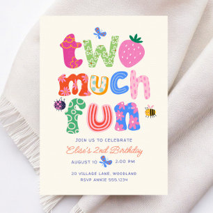 Invitación de cumpleaños 2 de niña caprichosa
