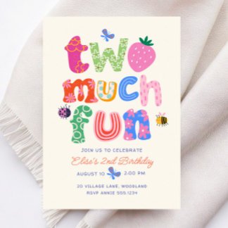 Invitación de cumpleaños 2 de niña caprichosa
