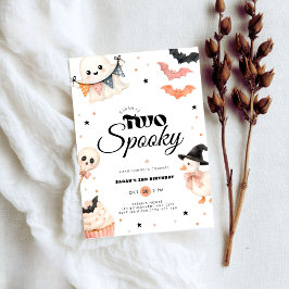 Invitación de cumpleaños 2 espeluznante de Hallowe