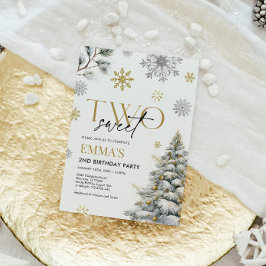 Invitación de cumpleaños 2, invierno 2 cumpleaños