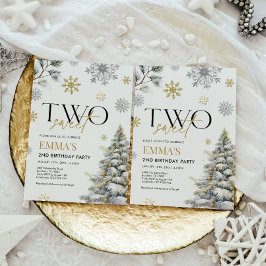 Invitación de cumpleaños 2, invierno 2 cumpleaños