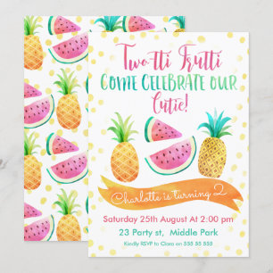 Invitación de cumpleaños 2-tti Frutti para chicas